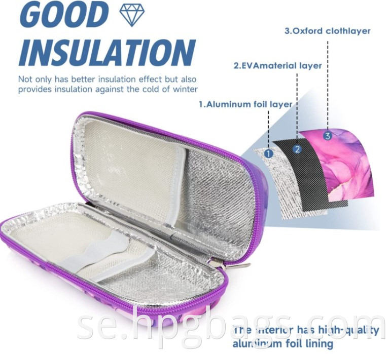 Eva Diabetic Insulated Organizer Portable Cooling Case